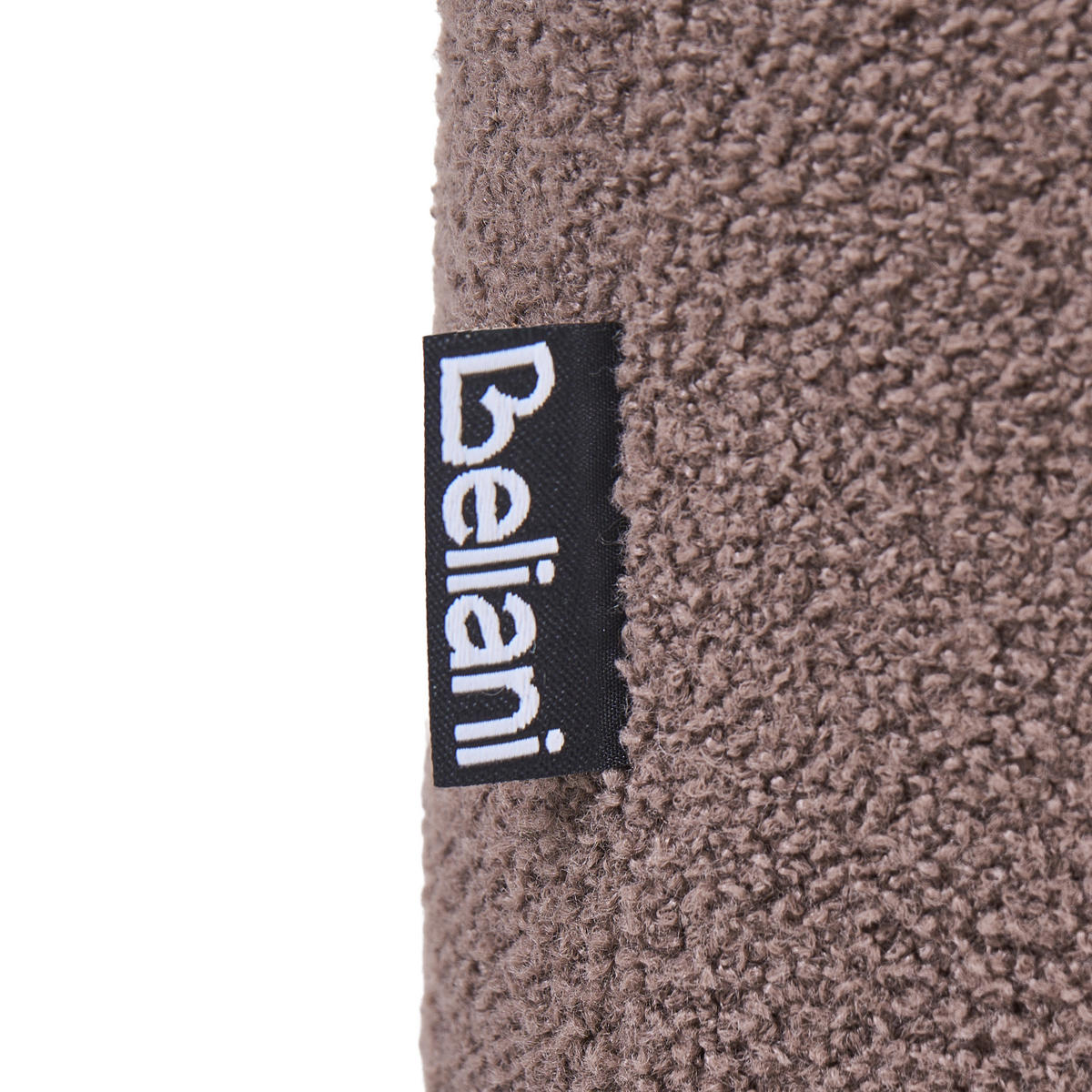 POUF Bouclé Braun Idyllwild - Braun, Textil (49/45/39cm) - Beliani