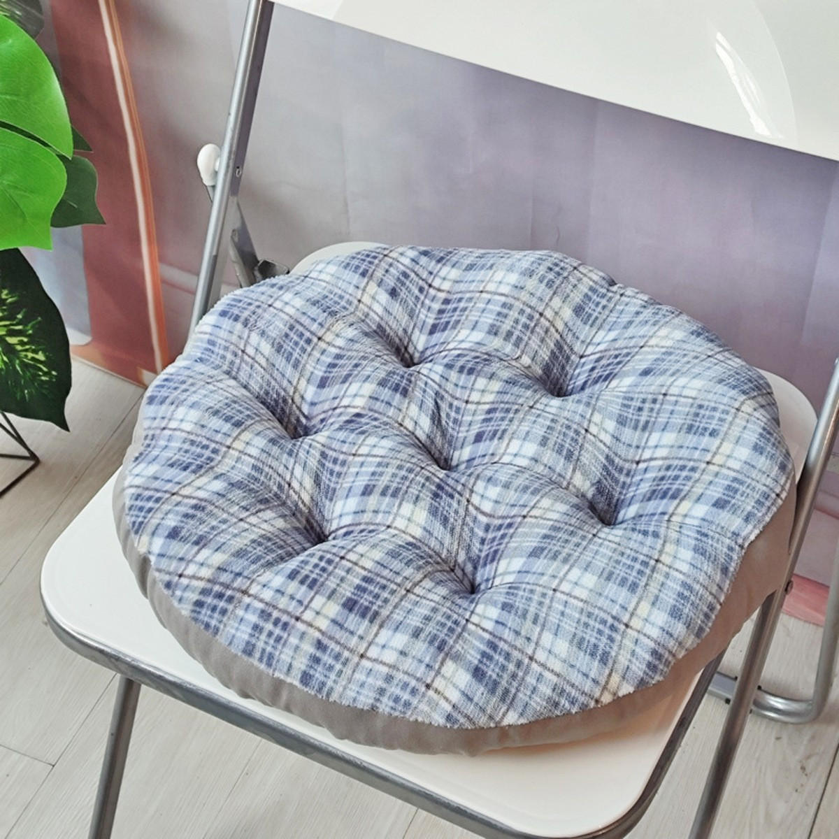 GARTENHOCKERAUFLAGE 40/40/8cm - Blau, Textil (40/8/40cm) - Authentics