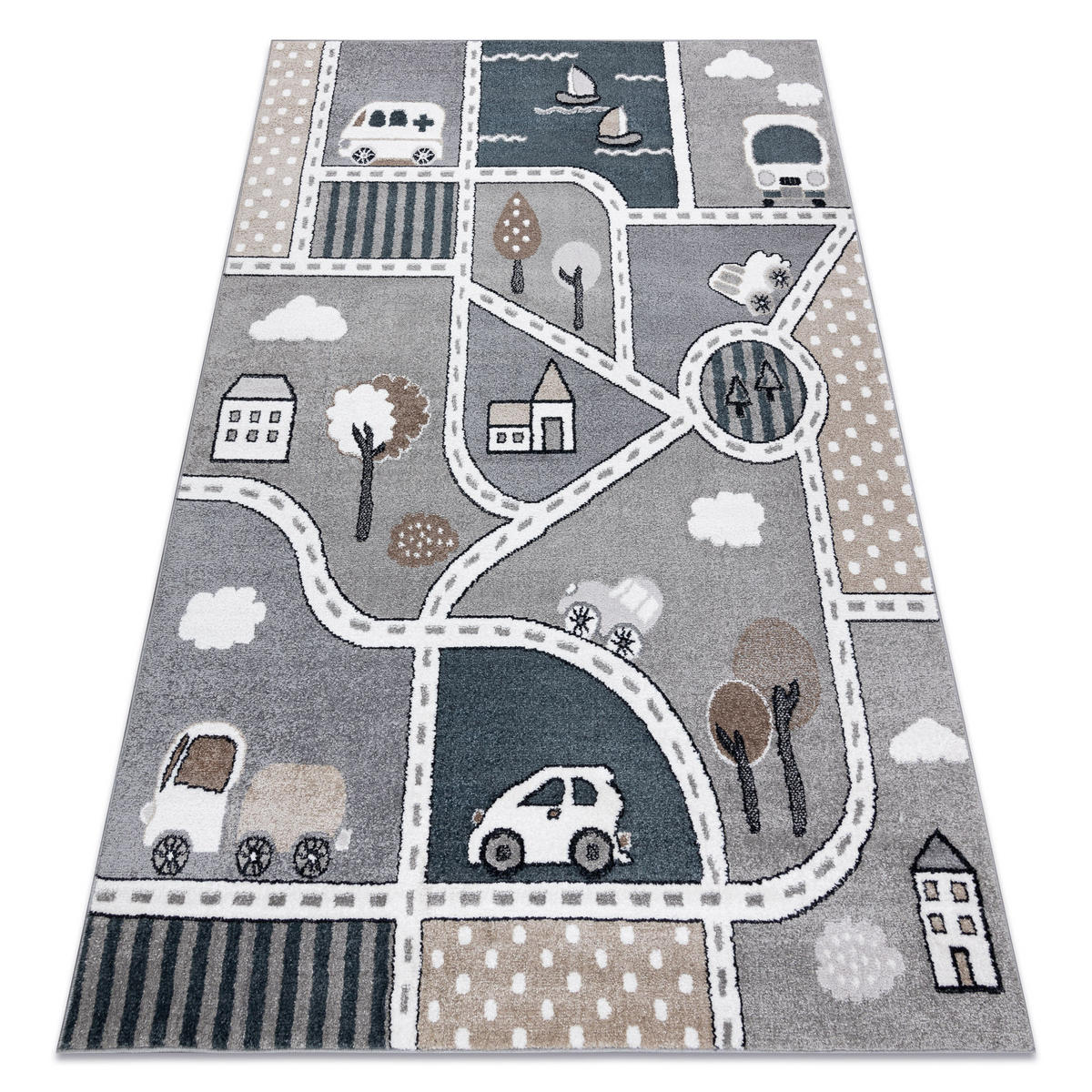 TEPPICH Fun 120/170 cm - Grau, Textil (120/170cm) - rugsX