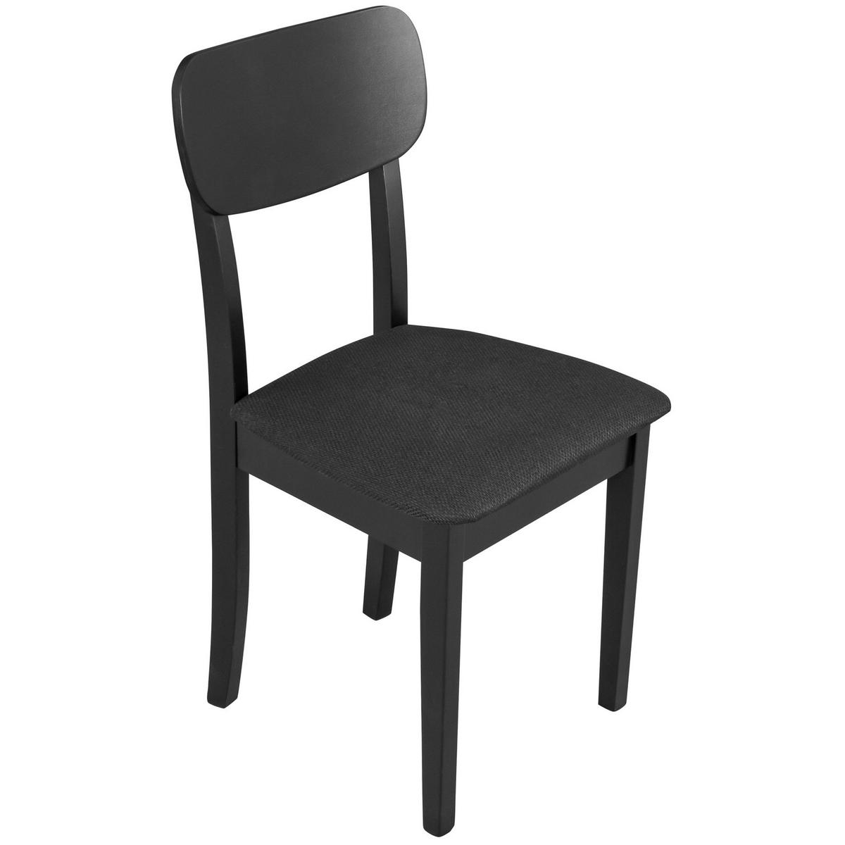 HOLZSTUHL Noeles Schwarz - Schwarz, Holz/Textil (43/86/40cm) - Selsey
