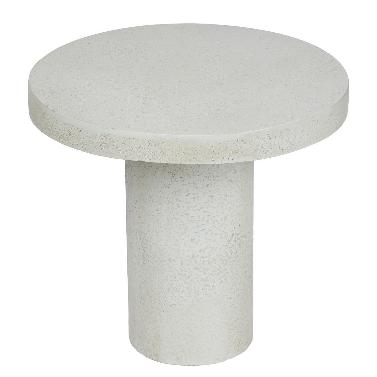 BEISTELLTISCH Pieces in Travertin-Look - Weiß, Keramik (50/50/46cm) - Butlers