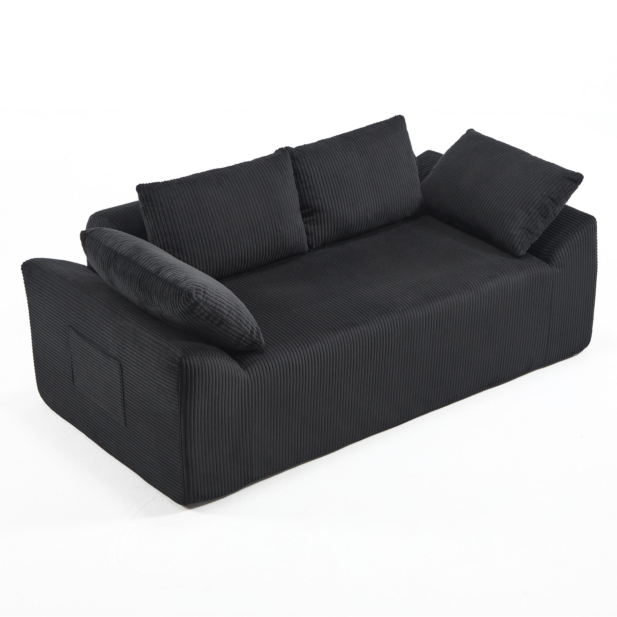 ComfortXL 2-Sitzer-Sofa Schwarz 86x60x170 cm