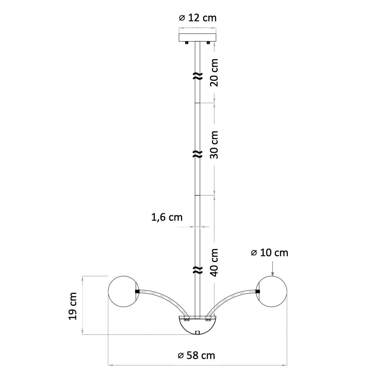 KRONLEUCHTER Gala, Gold / Messing, 19cm - Goldfarben, Glas (19/58/19cm) - KOSILUM