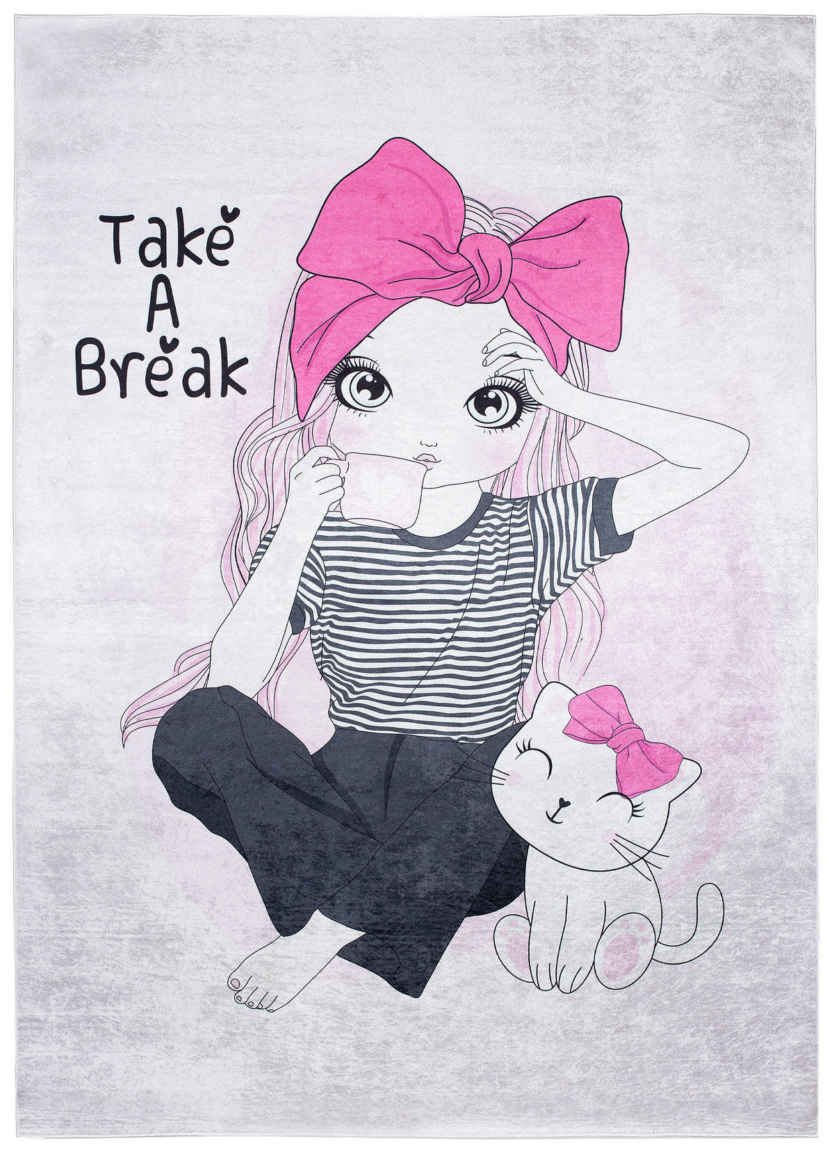 TEPPICH EMMA Grau 120/170 cm - Grau, Kunststoff (120/170cm) - Tapiso