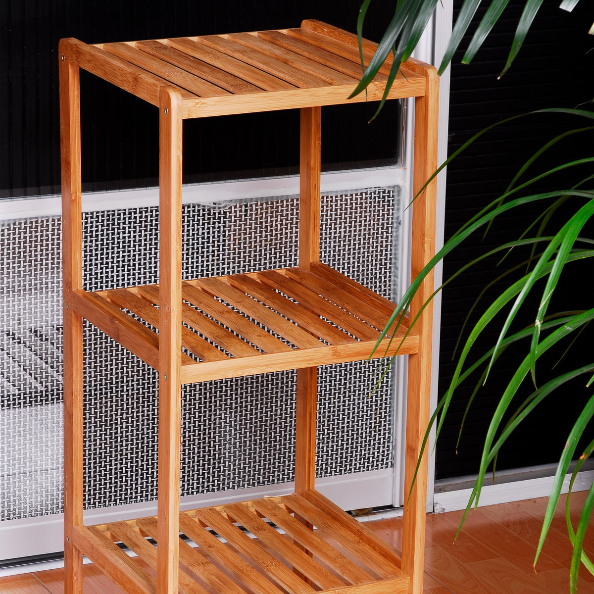 BADREGAL - Hellbraun, Holz (33/79/33cm) - Relaxdays