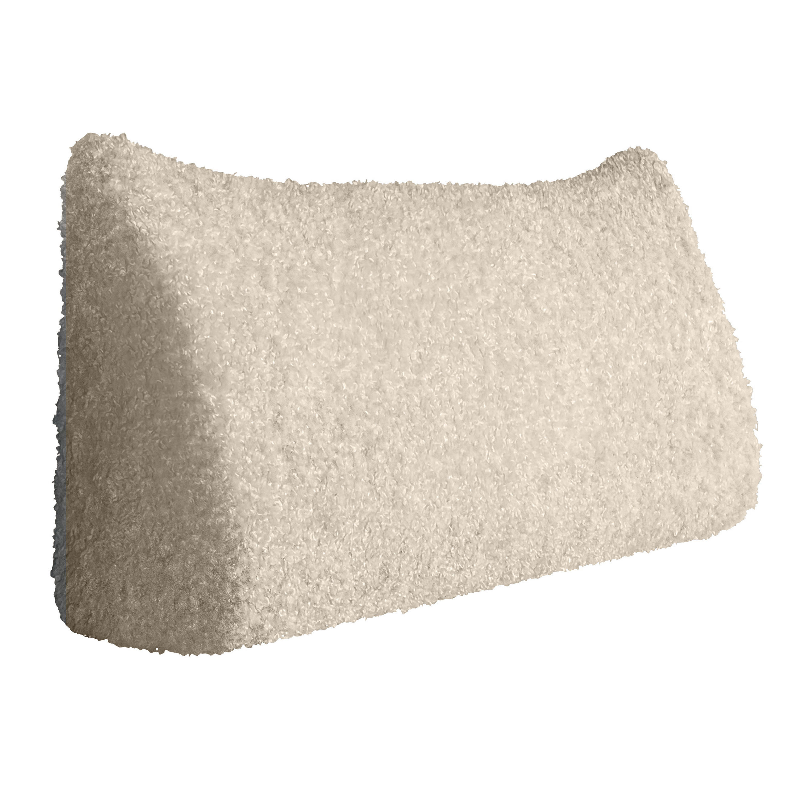 RÜCKENKISSEN Plüsch Weiß 120 cm - Weiß, Textil (50/120cm) - Vercart