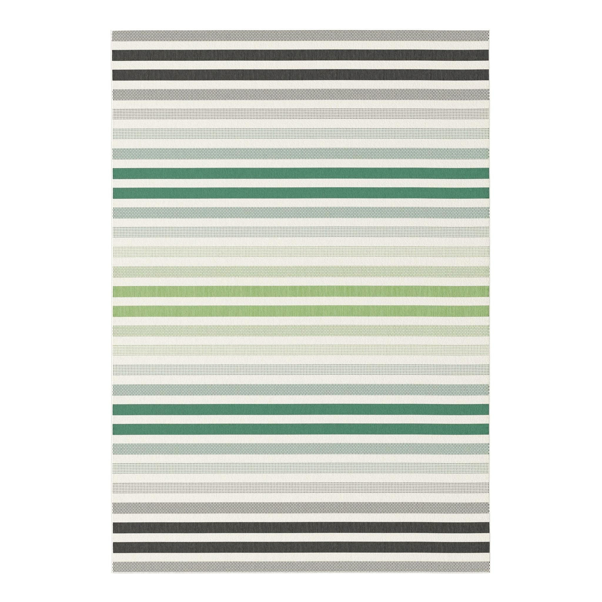 TEPPICH für Innen und Außen mit Rautenmuster grün - Grün, Textil (120/170cm) - AFK Living