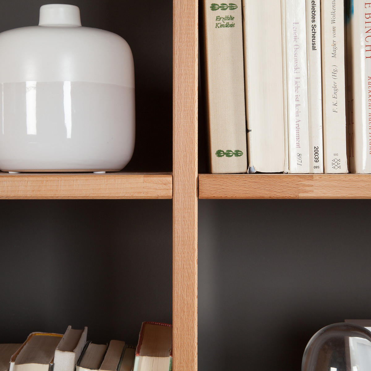 REGAL - Massivholz - Kernbuche, Holz (186/186/35cm) - home24