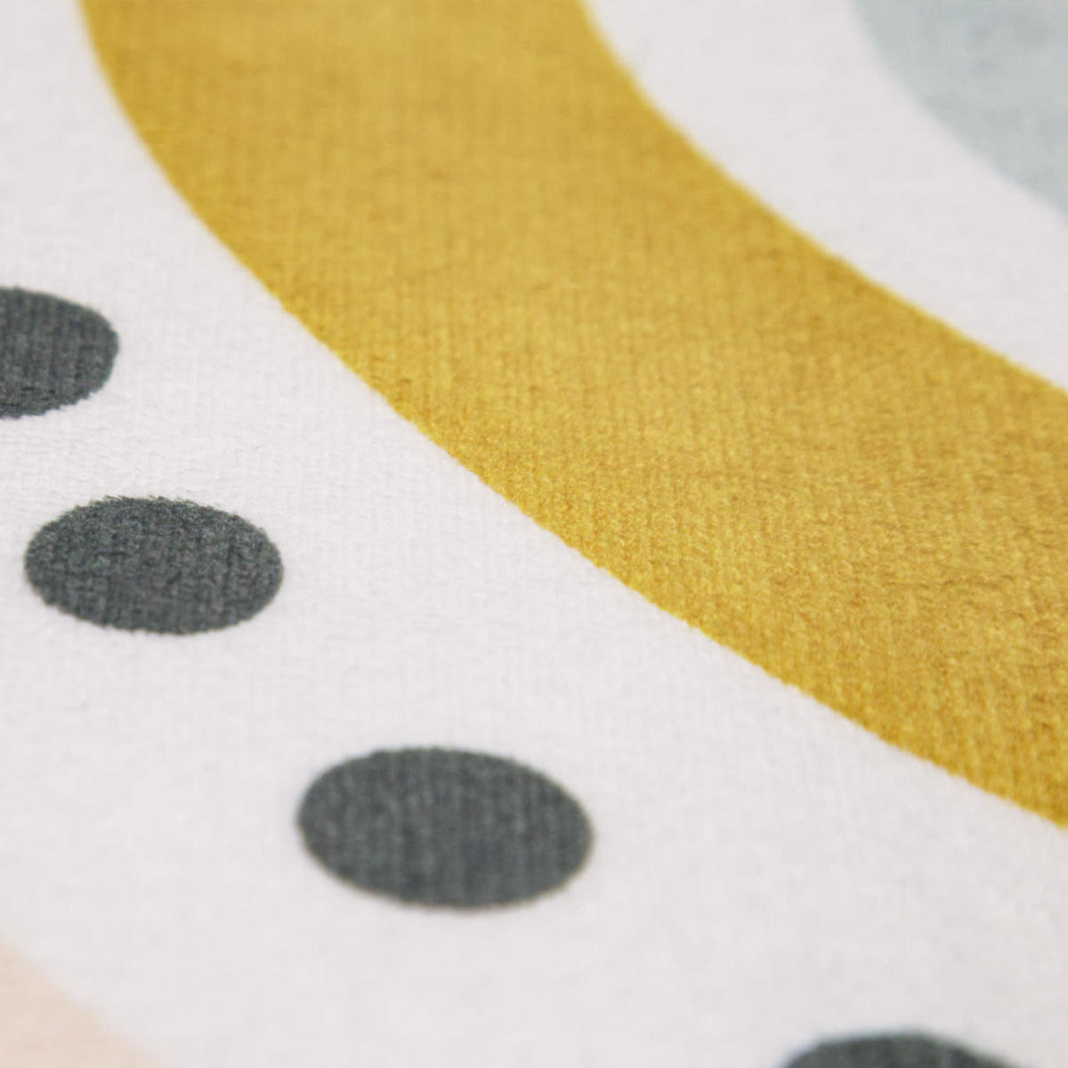 KINDERTEPPICH waschmaschinenwaschbar Regenbogen Kinderzimmer schmutzabweisend Creme Rechteckig 155x230 - Creme, Textil (155/230cm) - KADIMA DESIGN