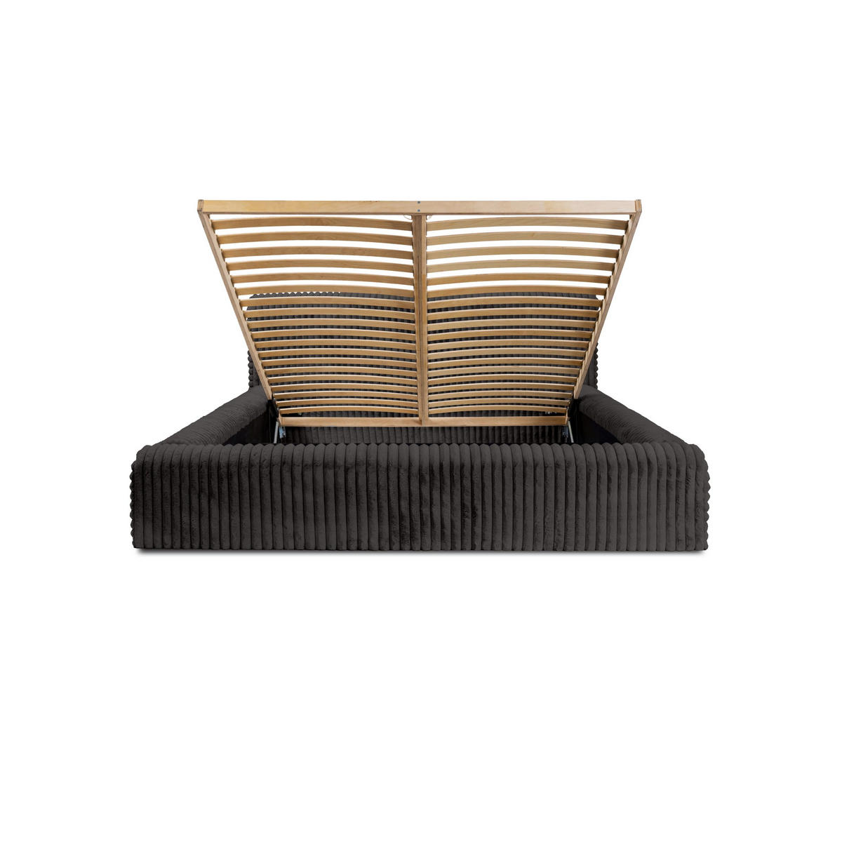 POLSTERBETT aus Strickmaterial Kostar 140x200 cm, Dunkelgrau - Dunkelgrau, Textil (140/200cm) - Fedve