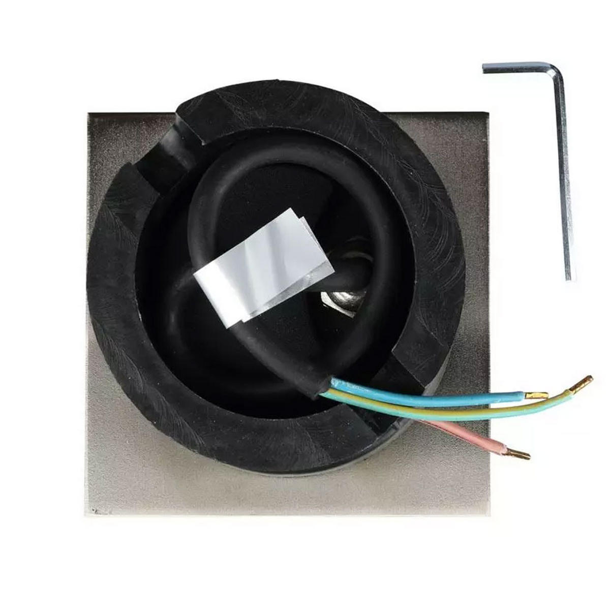 LED AUSSENLEUCHTE Edelstahl Silber 3er Set - Silberfarben, Metall (11/11/12cm)