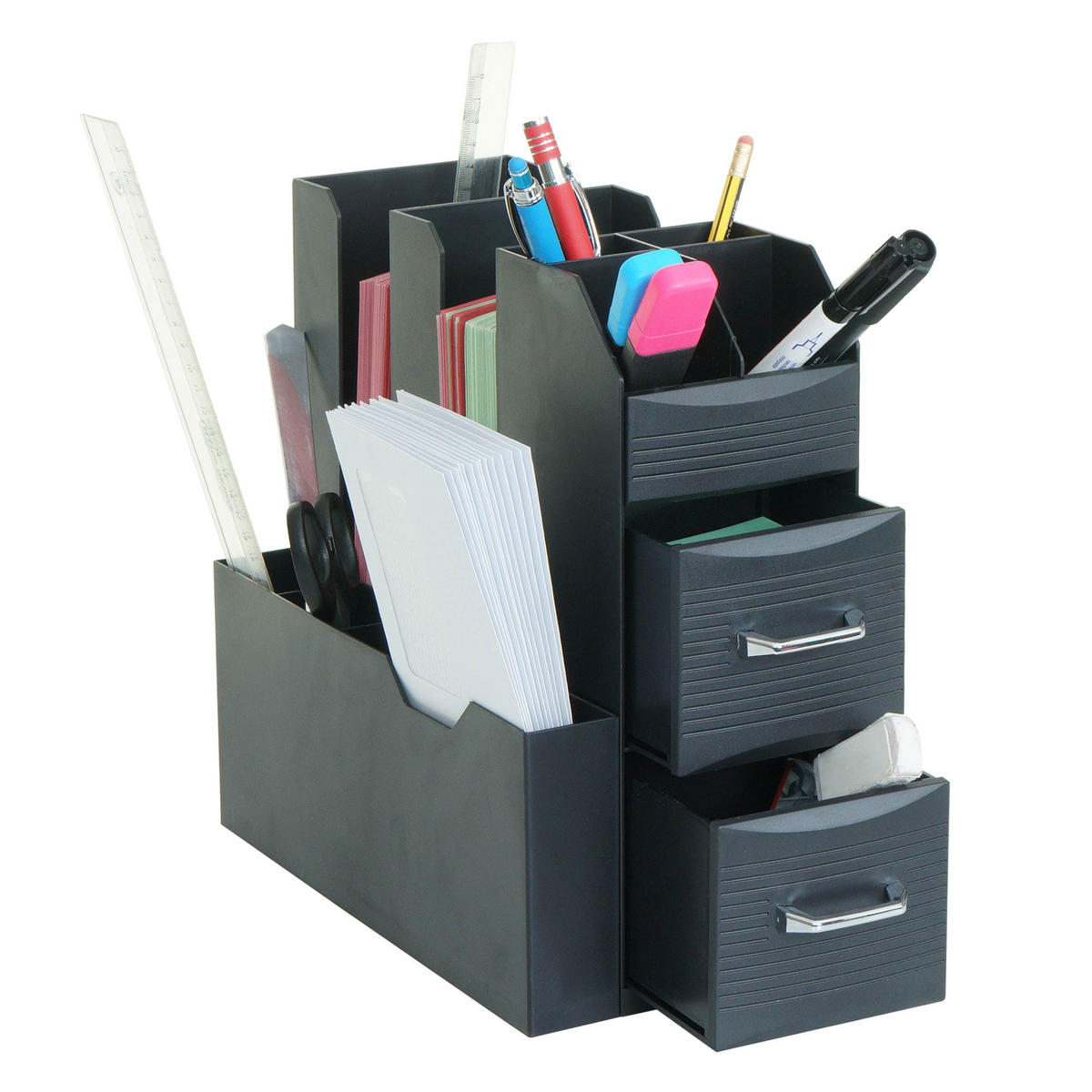 ORGANIZÉR NA PSACÍ STŮL Černý - černá, plast (14/29/33cm) - MCW