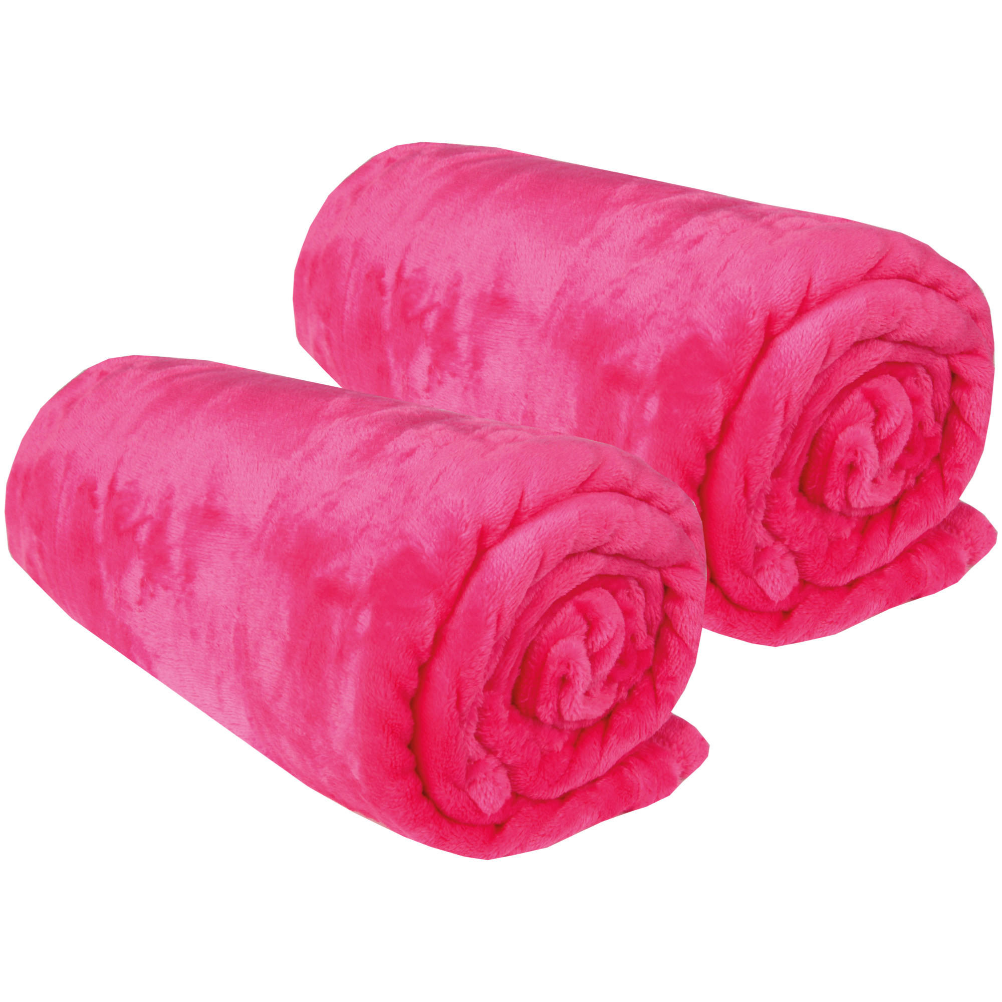 KUSCHELDECKE "Celina" 2er-Pack Pink 60x80 cm - Pink, Textil (60/80cm)