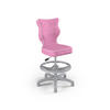 KINDERSTUHL Petit mit Fußstütze - Rosa/Weiß, Textil (66/96/66cm) - RAUMHIRSCH FURNITURE