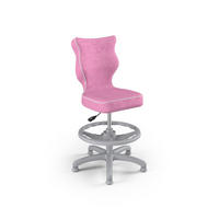 KINDERSTUHL Petit mit Fußstütze - Rosa/Weiß, Textil (66/90/66cm) - RAUMHIRSCH FURNITURE
