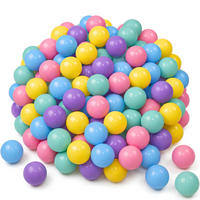 BÄLLEBAD-BÄLLE 100 Stück, Macaron, 7 cm - Multicolor, Kunststoff (7/7/7cm) - Littletom