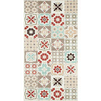 KÜCHENTEPPICH mit mehrfarbigem Zementfliesenmuster Azulejo 80x150 cm - Multicolor, Textil (80/150cm) - Nazar Rugs
