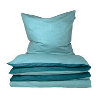 BETTWÄSCHESET Doubleface - Renforcé - 2-teilig - 135 x 200 cm - Türkis - Türkis, Textil (135/200cm) - SCHIESSER