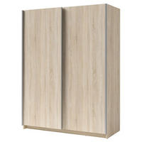 SCHWEBETÜRENSCHRANK Gozo Sonoma Eiche 180 / 62 / 198cm - Grau/Sonoma Eiche, Holz/Holzwerkstoff (180/198/62cm) - Feldmann-Wohnen