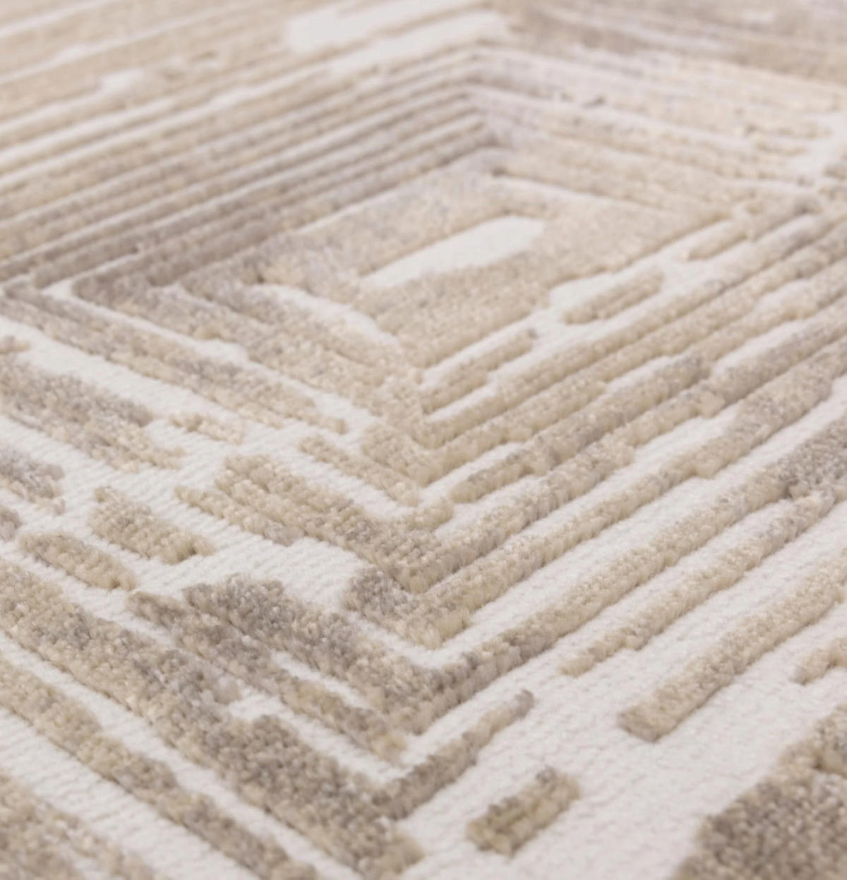 TEPPICH modern Wohn-/Schlafzimmer ZUKA SKETCH Beige 80 x 150 cm - Beige, Textil (80/150cm) - Novatrend