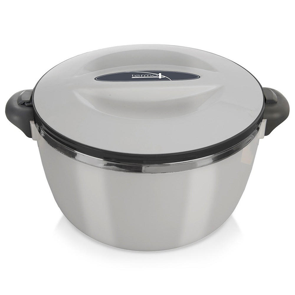 MITTAGSTHERMOSKANNE Termo Edelstahl 3,5 l - Grau, Kunststoff (31/16/24cm) - Orion 