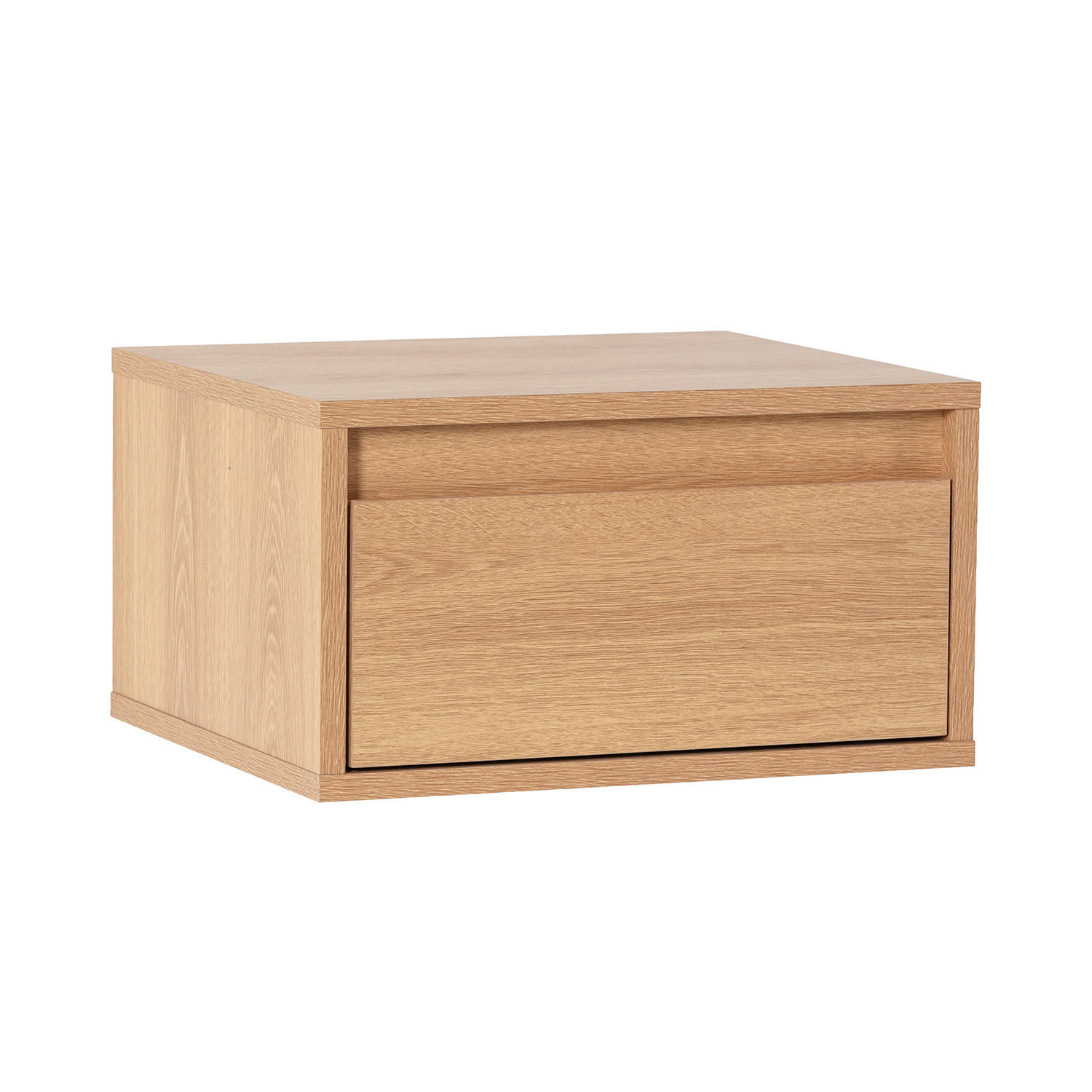 SCHWEBENDER NACHTTISCH Tori Eichenfarbe - Honigeiche, Holzwerkstoff (40/22/35cm) - VS Venta-stock