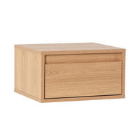 SCHWEBENDER NACHTTISCH Tori Eichenfarbe - Honigeiche, Holzwerkstoff (40/22/35cm) - VS Venta-stock