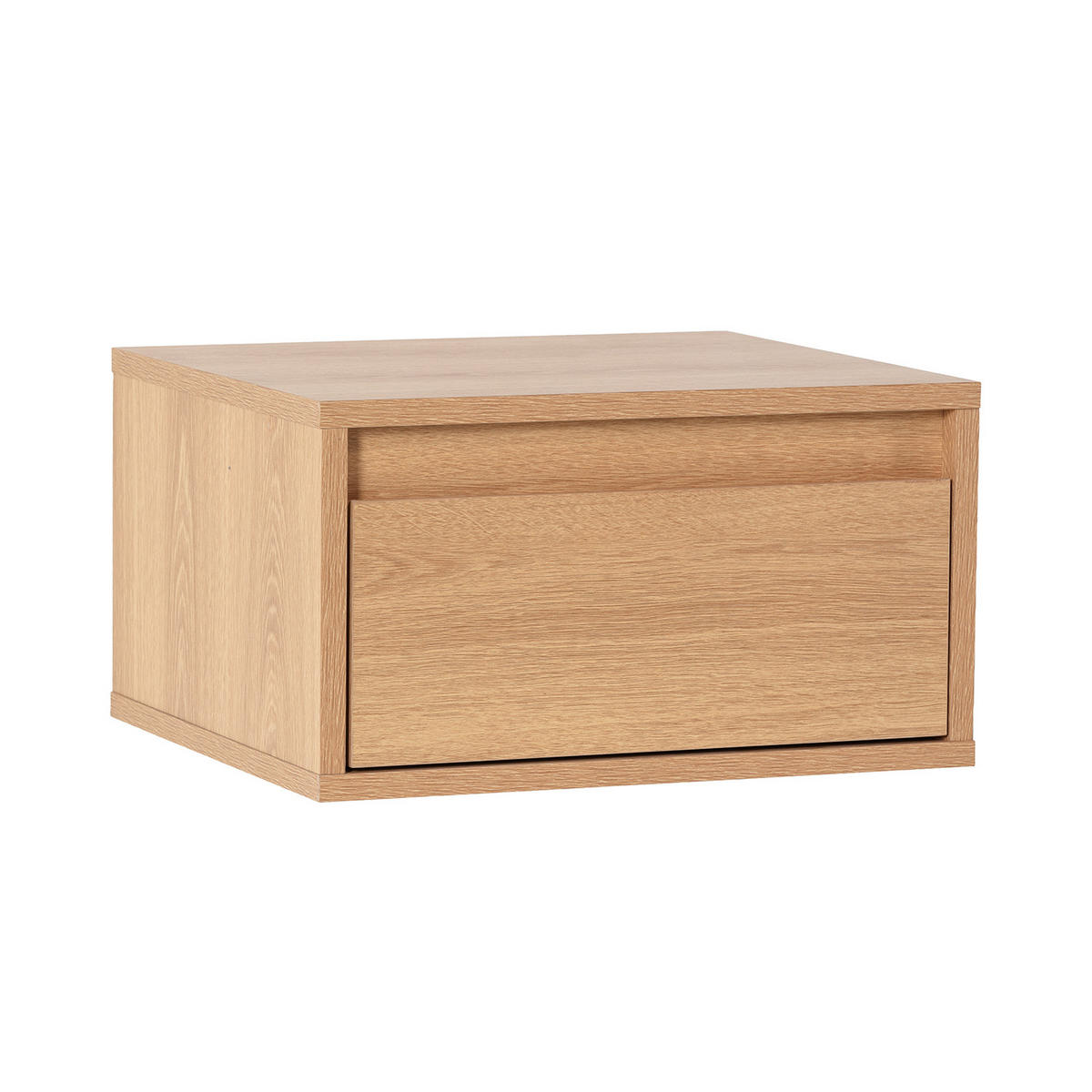 SCHWEBENDER NACHTTISCH Tori Eichenfarbe - Honigeiche, Holzwerkstoff (40/22/35cm) - VS Venta-stock