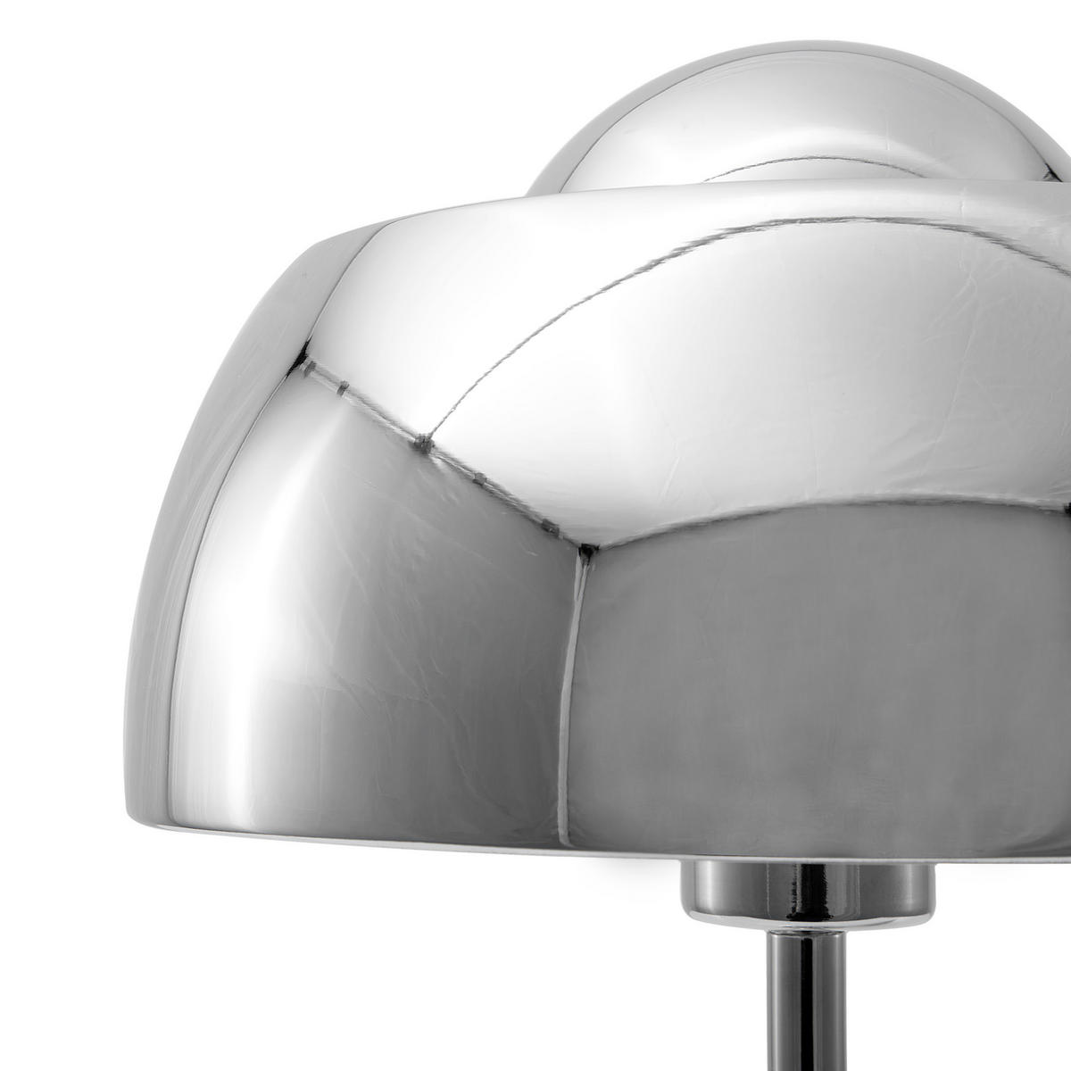 TISCHLAMPE Senette 24/24/44 cm - Silberfarben, Metall (24/24/44cm) - Beliani