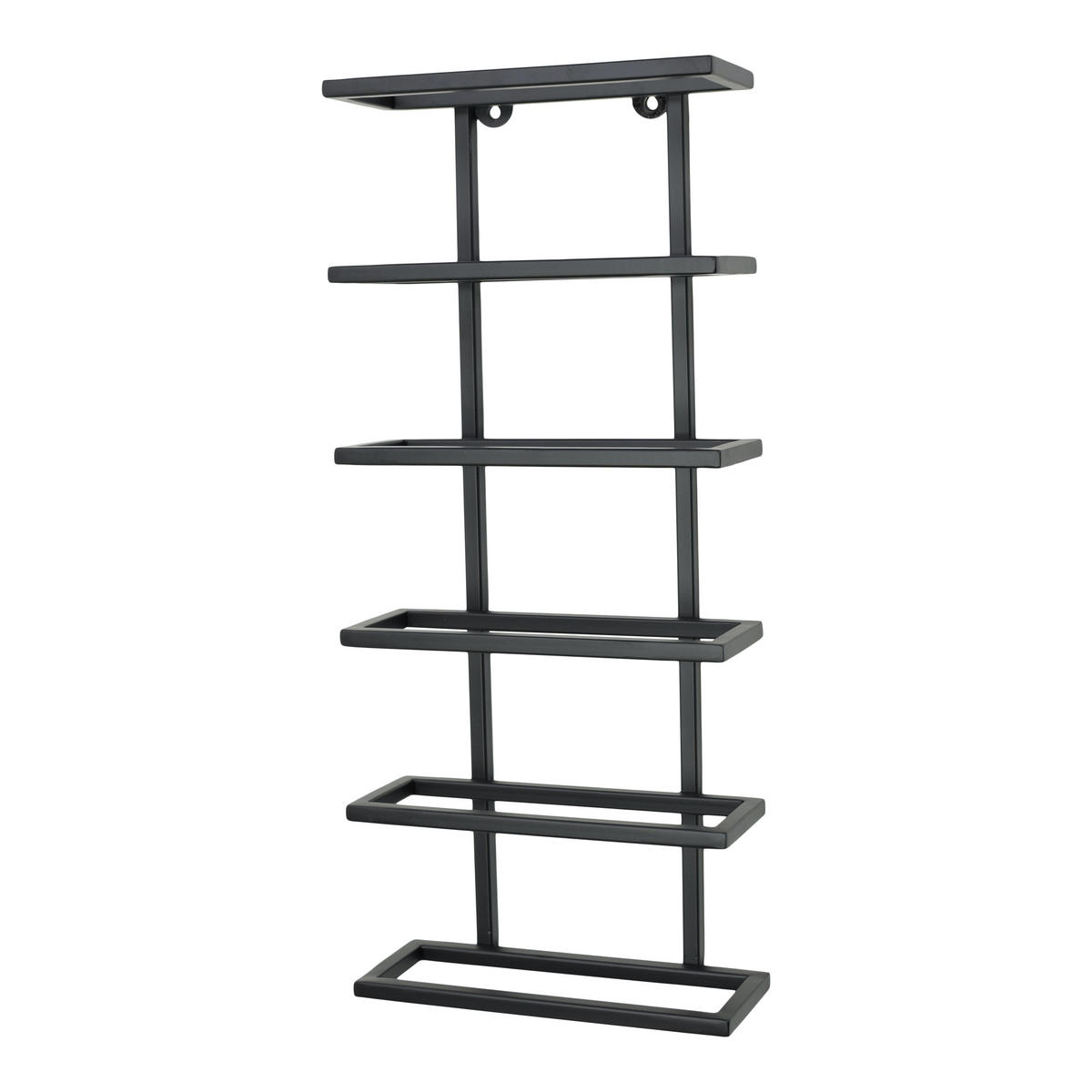 WEINREGAL Pinot Schwarz - Schwarz, Metall (27/62/11cm) - LOFT42