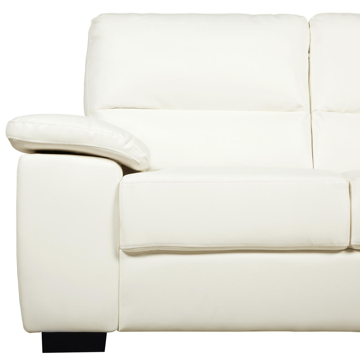 2-SITZER-SOFA Kunstleder Beige Vogar - Beige, Kunststoff/Textil (156/90/74cm) - Beliani