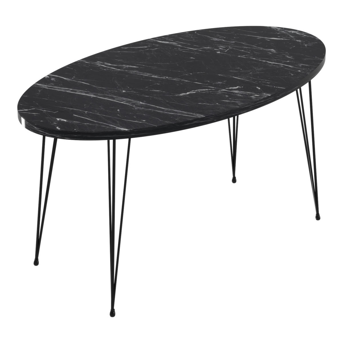 COUCHTISCH Skævinge 90/50/43 - Schwarz, Metall (50/90/43cm) - [en.casa]