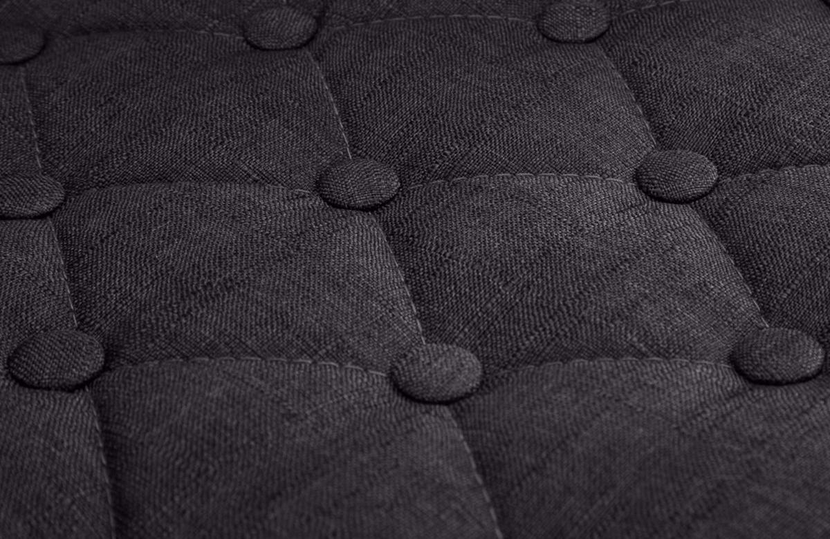 DREHSTUHL Stoff schwarz - Chromfarben/Schwarz, Textil/Metall (62/78/55cm) - CLP