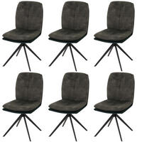ESSZIMMERSTUHL Grün 6er-Set - Grün, Textil (47/90/56cm) - MCW