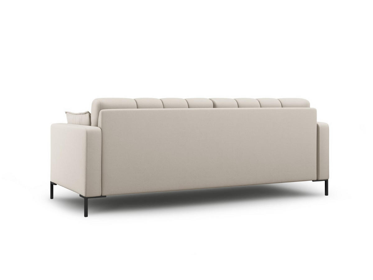 SOFA Mamaia aus strukturiertem Stoff beige 3 Sitzplätze - Beige, Textil (92/75/177cm) - Micadoni