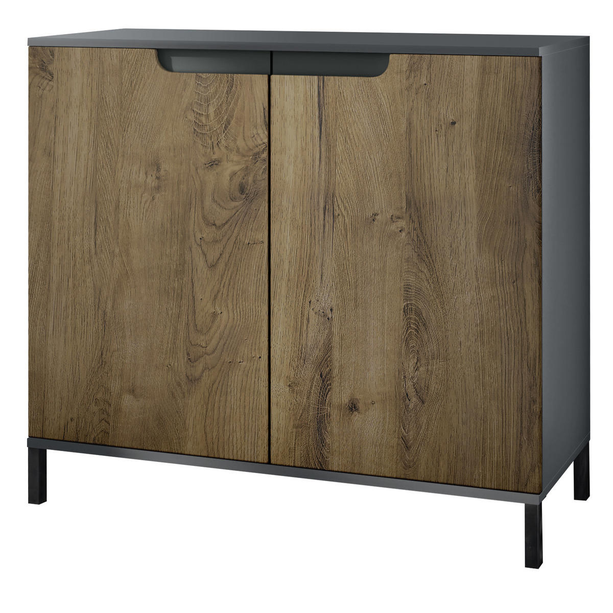 KOMMODE Sylt Eiche Ribbeck - Alteiche, Holzwerkstoff (92.5/83.5/35cm) - Vladon