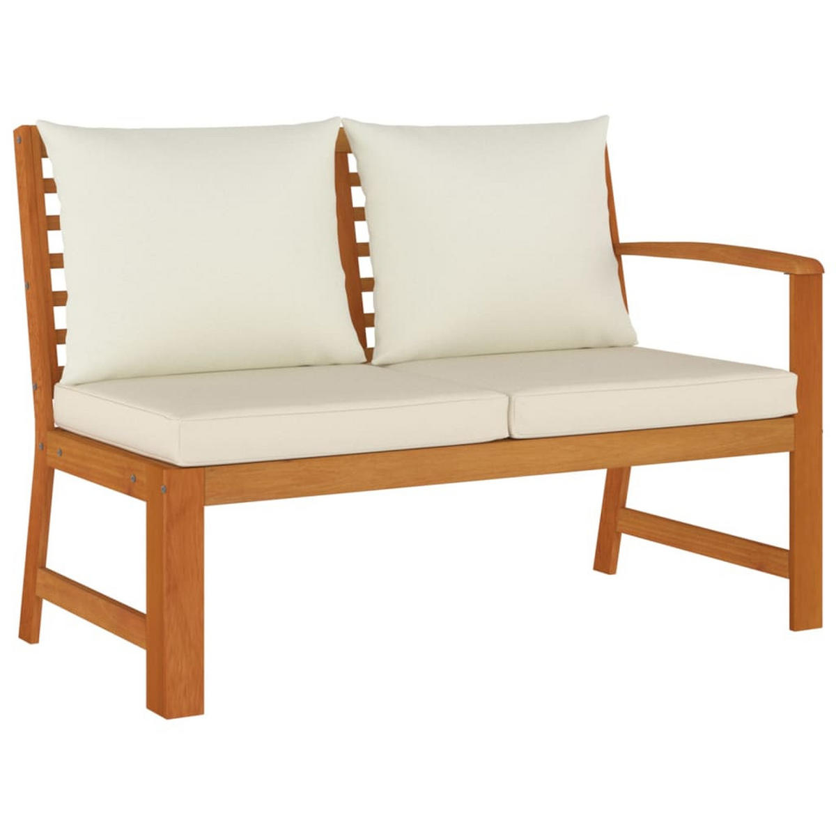 GARTEN-ESSGRUPPE 6Er Set Mit Kissen Massivholz Akazie - Braun, Holz - vidaXL