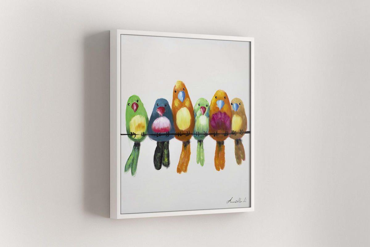 OLEJOMALBA 60/60 cm, Město a architektura - různobarevná/béžová, dřevo/textil (60/60cm) - KUNSTLOFT