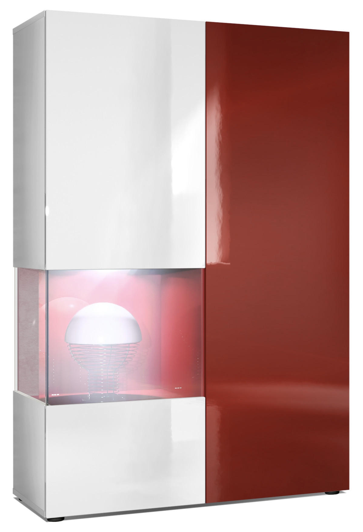Vladon Vitrine Bordeaux 91.5x136.5x37 cm