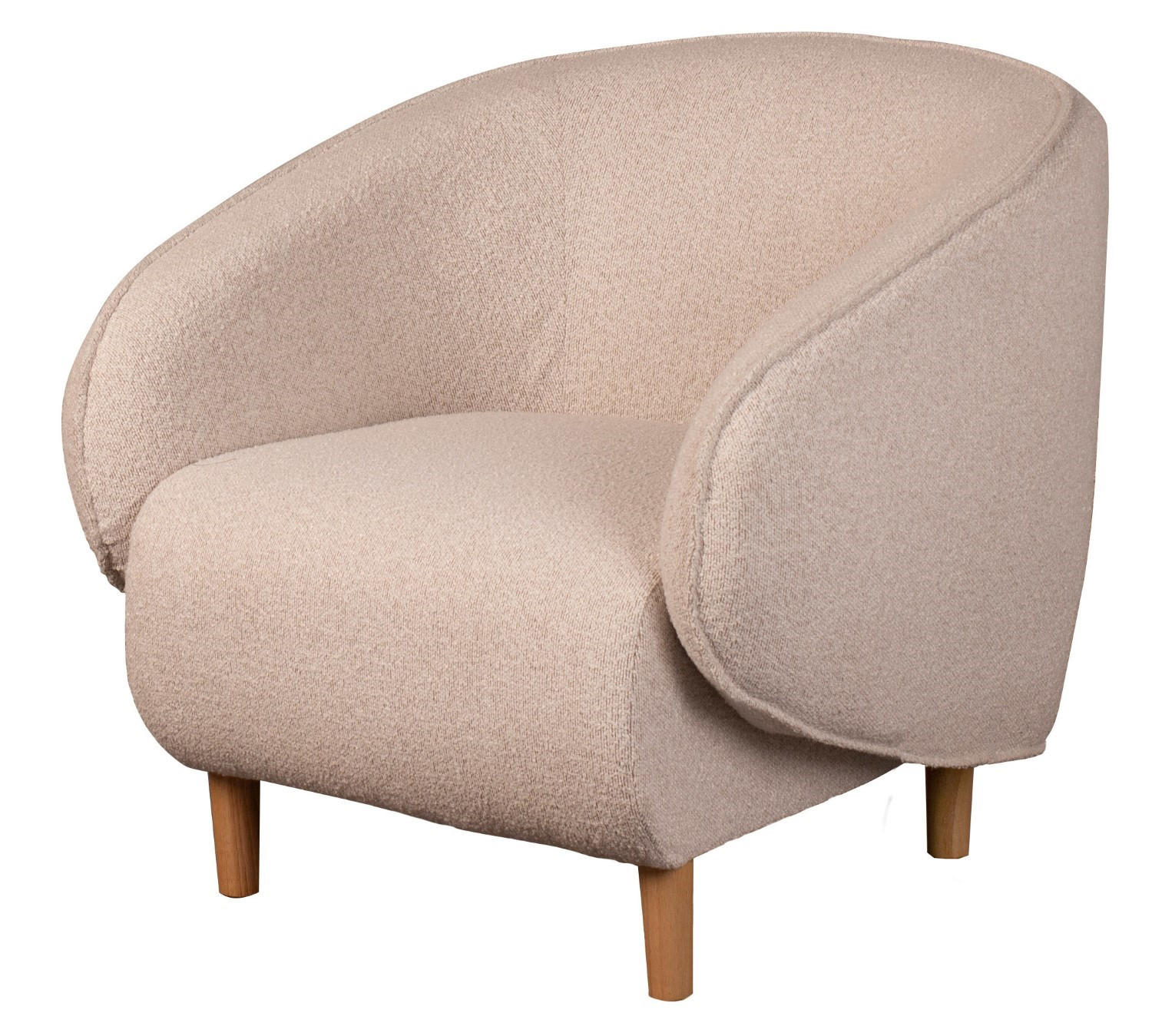 bene living Loungesessel Beige 85x78x86 cm
