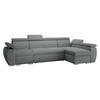 ECKSOFA Boston LCP, Seite: Rechts 1P(65)+2R+LCP - Silberfarben/Graphitfarben, Holz/Textil (320/170cm) - MIRJAN24