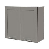 HÄNGESCHRANK Oslo W3/80 Weiß / Dust Grey Matt 80 / 32,5 / 72cm - Weiß/Grau, Holz/Holzwerkstoff (80/72/32.5cm) - Feldmann-Wohnen