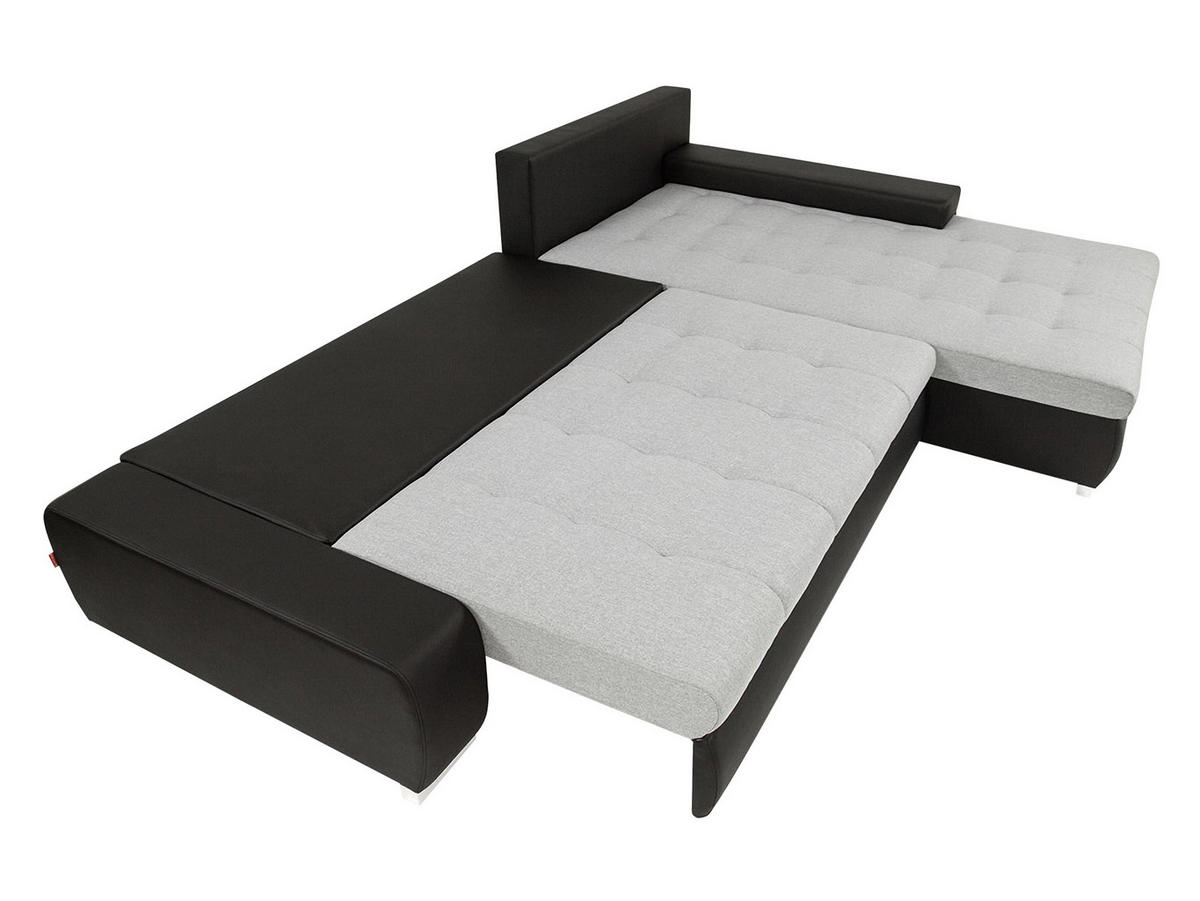 ECKSOFA Orkan - Schwarz, Holz/Textil (302/213cm) - MIRJAN24