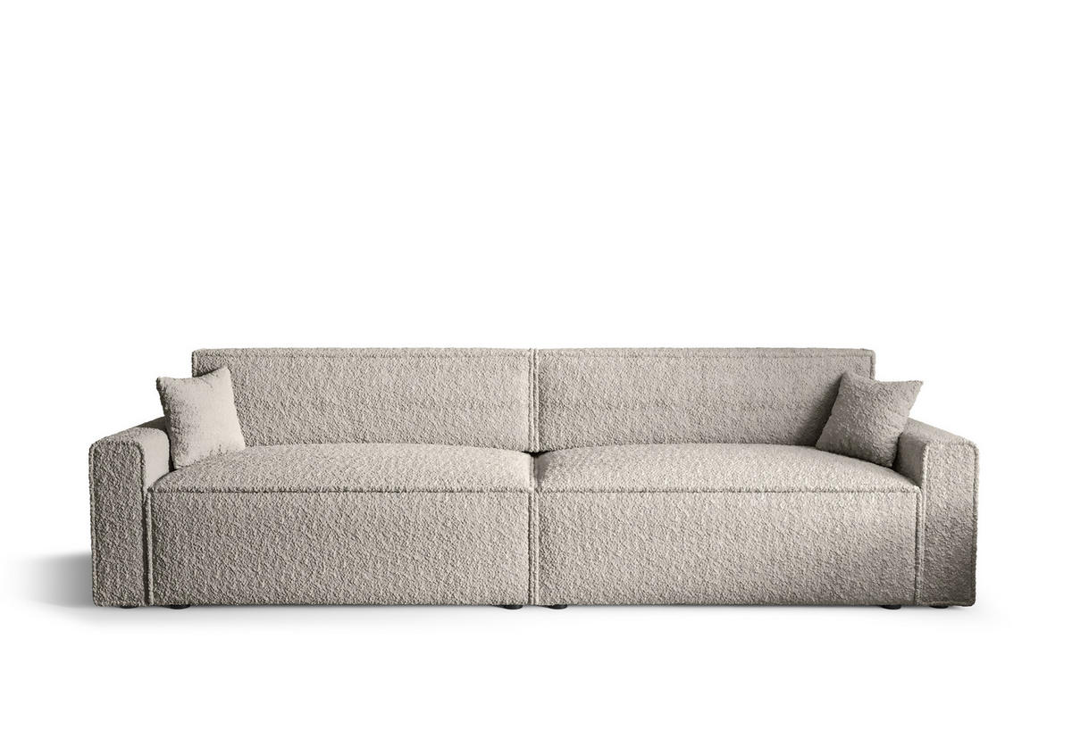 DOPPELSOFA Mira mit Schlaffunktion - Creme, Textil (292/90/85cm) - SIMKAM Furniture