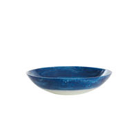 SCHALE Binanga Blau Ø34/7,5 cm - Blau, Kunststoff (34/7.5cm) - Light & Living