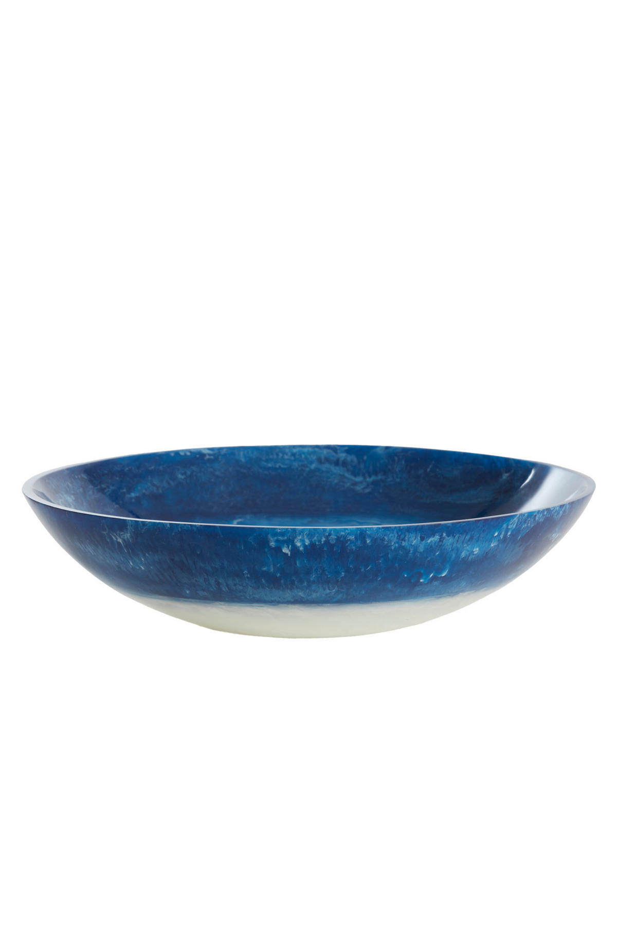 SCHALE Binanga Blau Ø34/7,5 cm - Blau, Kunststoff (34/7.5cm) - Light & Living