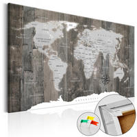 PINNWANDBILDER Braun 60/40 cm - Braun/Grau, Naturmaterialien/Textil (60/40cm) - KUNSTLOFT