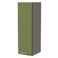 HÄNGESCHRANK Brerra W4/30 Grau / RAL 6025 farngrün Matt 30 / 32,5 / 96cm - Grau/Grün, Holz/Holzwerkstoff (30/96/32.5cm) - Feldmann-Wohnen