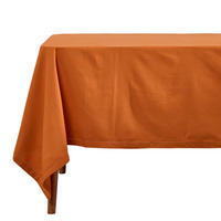 TISCHDECKE terrakotta 137/178 cm, 100% Baumwolle - Terracotta, Textil (137/178cm) - Homescapes