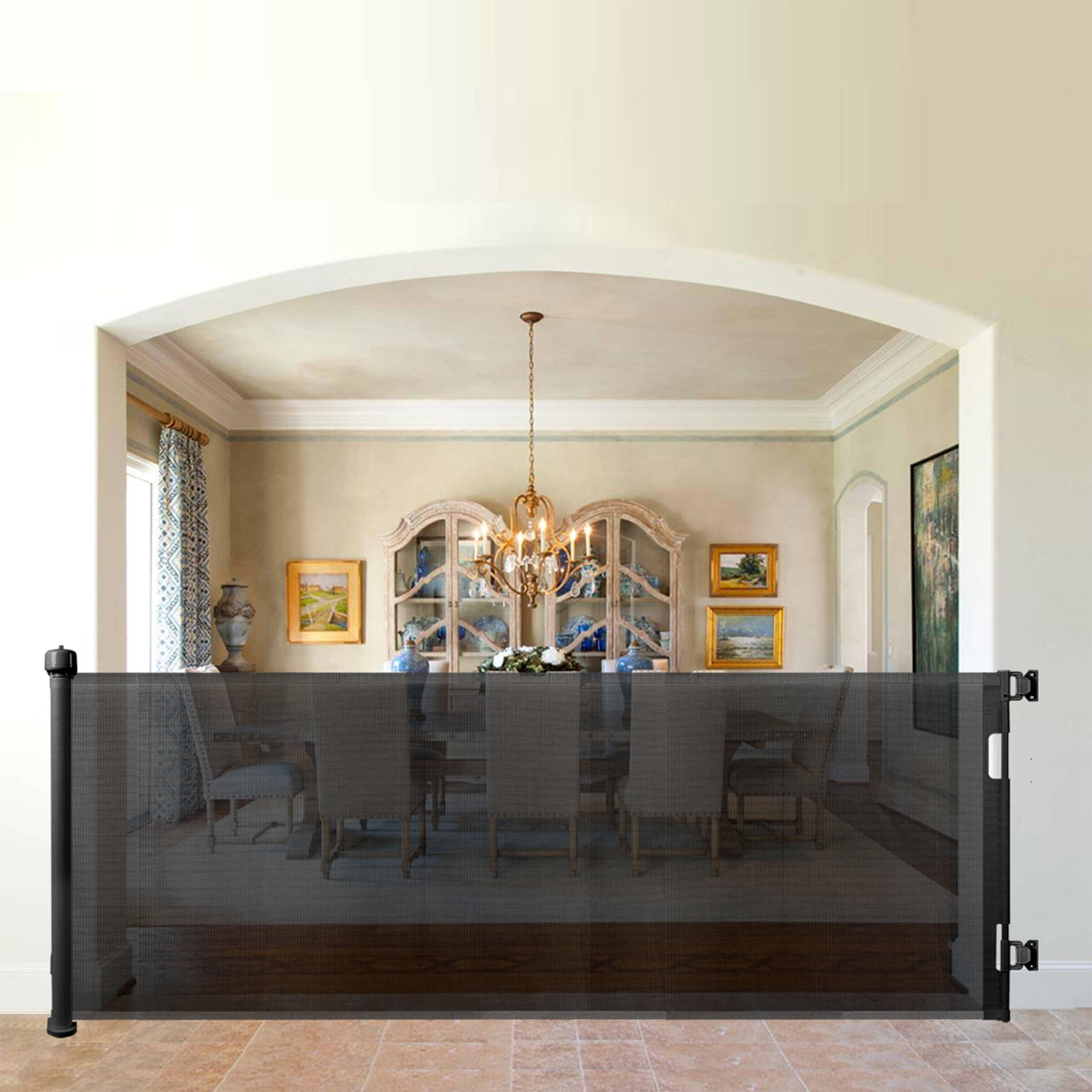 TÜRSCHUTZGITTER - Schwarz, Kunststoff/Metall (300/1cm) - Relaxdays